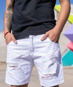 Bermuda Jeans White